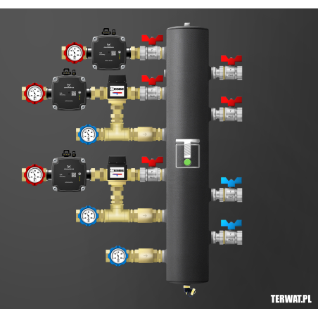 Sprzęgło hydrauliczne z grupami pompowymi - ZMST02