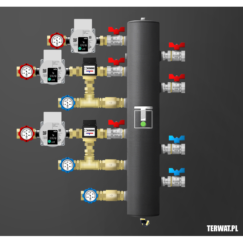 Sprzęgło hydrauliczne z grupami pompowymi - ZMST02