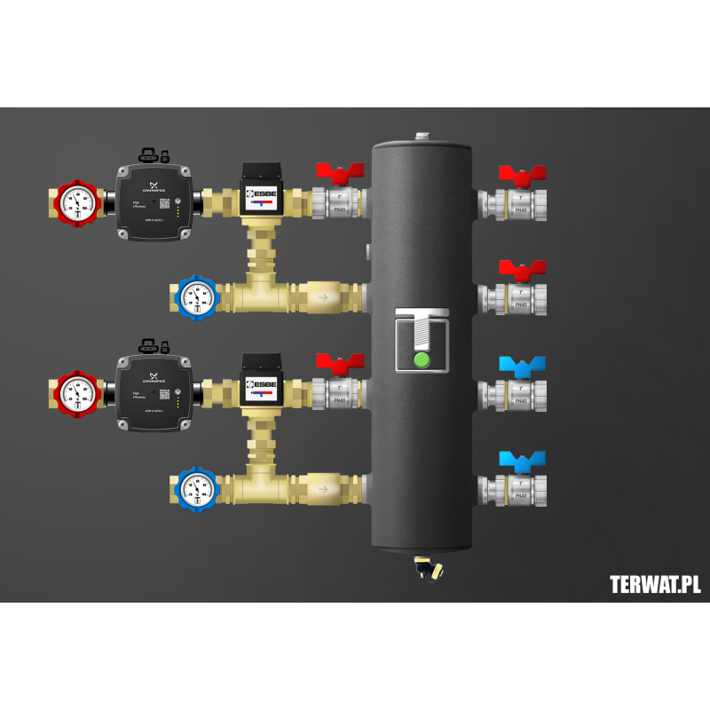 Sprzęgło hydrauliczne z grupami pompowymi - ZMST03