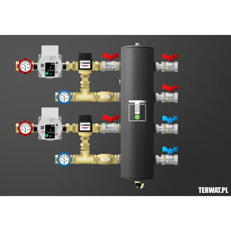 Sprzęgło hydrauliczne z grupami pompowymi - ZMST03