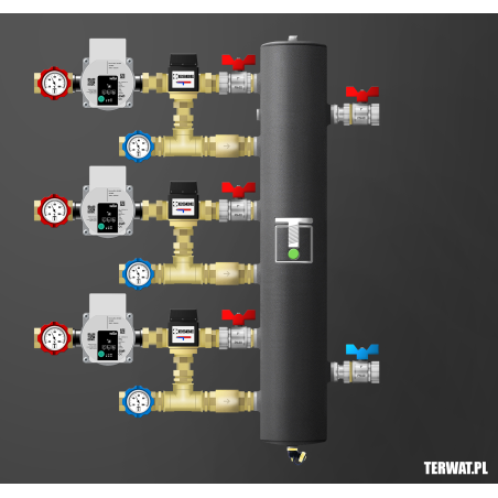 Sprzęgło hydrauliczne z grupami pompowymi - ZMST04