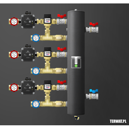 Sprzęgło hydrauliczne z grupami pompowymi - ZMST04