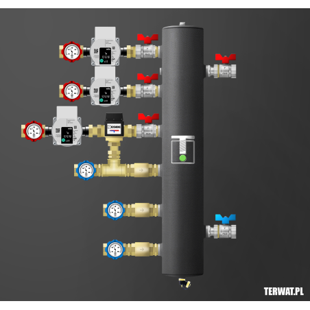 Sprzęgło hydrauliczne z grupami pompowymi - ZMST05