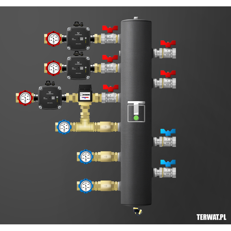 Sprzęgło hydrauliczne z grupami pompowymi - ZMST05