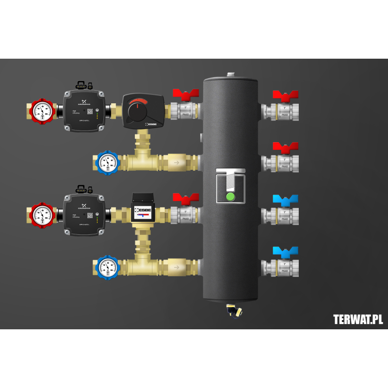 Sprzęgło hydrauliczne z grupami pompowymi - ZMST06