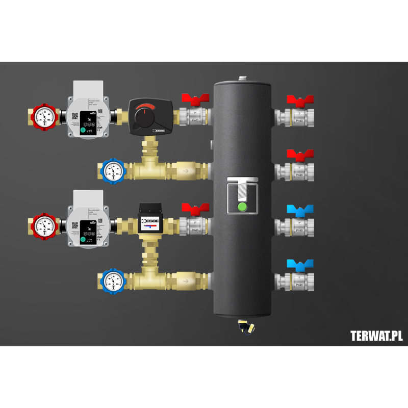 Sprzęgło hydrauliczne z grupami pompowymi - ZMST06