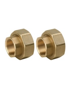 Śrubunek pompowy mosiężny 6/4"- 1" GW , 2 szt