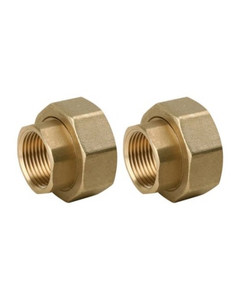 Śrubunek pompowy mosiężny 6/4"- 1" GW , 2 szt