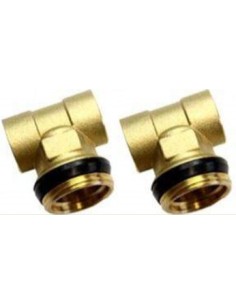 Trójnik końcowy z uszczelką pod odpowietrznik i spust (2szt)