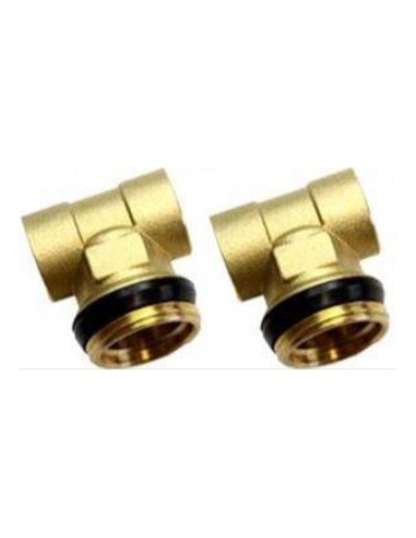 Trójnik końcowy z uszczelką pod odpowietrznik i spust (2szt)