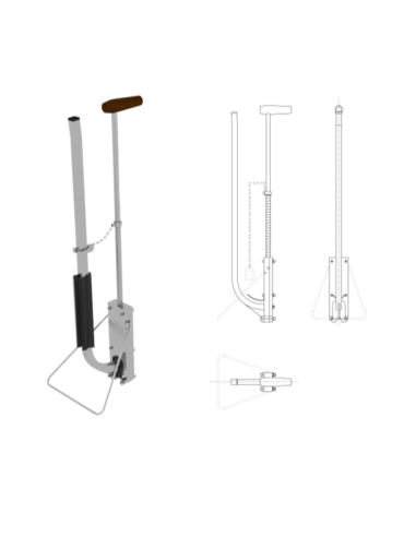 Taker do spinek , do mocowania rur ogrzewania podłogowego