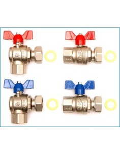 Zawór ¾ z półśrubunkiem do kotłów gazowych