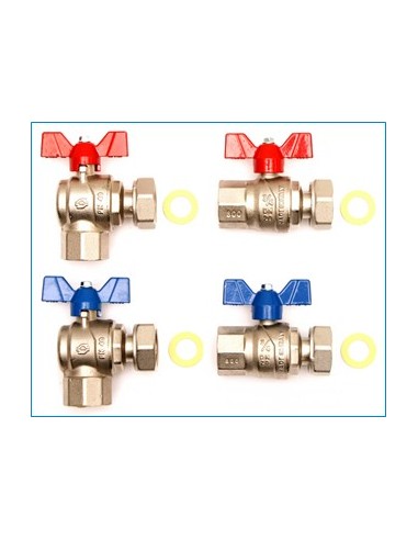 Zawór ¾ z półśrubunkiem do kotłów gazowych