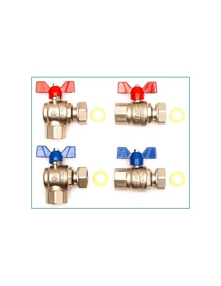 Zawór ¾ z półśrubunkiem do kotłów gazowych