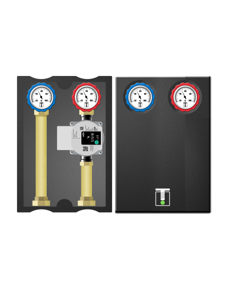 Grupa izolowana bezpośrednia, pompa Grundfos / Wilo