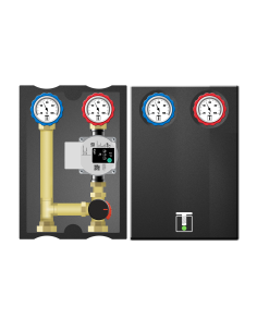 Grupa izolowana z zaworem obrotowym, pompa Grundfos / Wilo