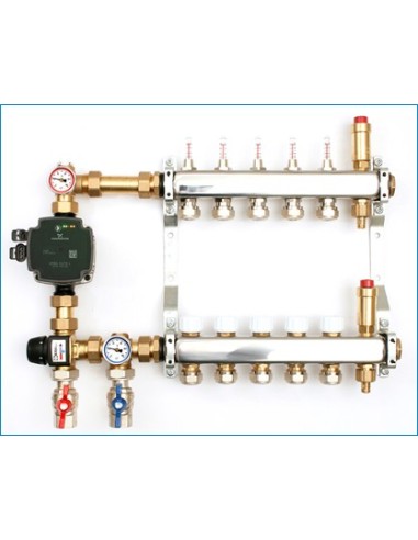 Rozdzielacz podłogowy stal nierdzewna SRTM