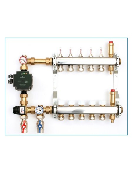 Rozdzielacz podłogowy stal nierdzewna SRTM