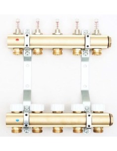Rozdzielacz podłogowy mosiężny RRT
