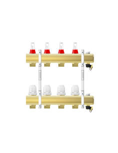 Rozdzielacz podłogowy mosiężny RMP