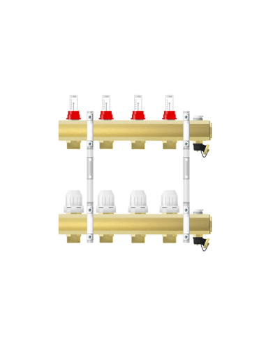Rozdzielacz podłogowy mosiężny RMP