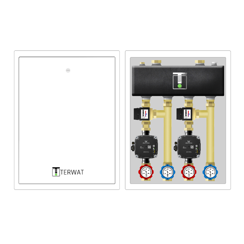 Układy z rozdzielaczem ze zintegrowanym sprzęgłem w szafce - STT01G