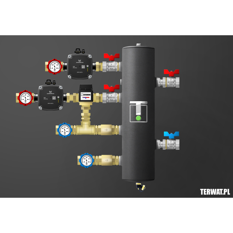 Sprzęgło hydrauliczne z grupami pompowymi - ZMST01