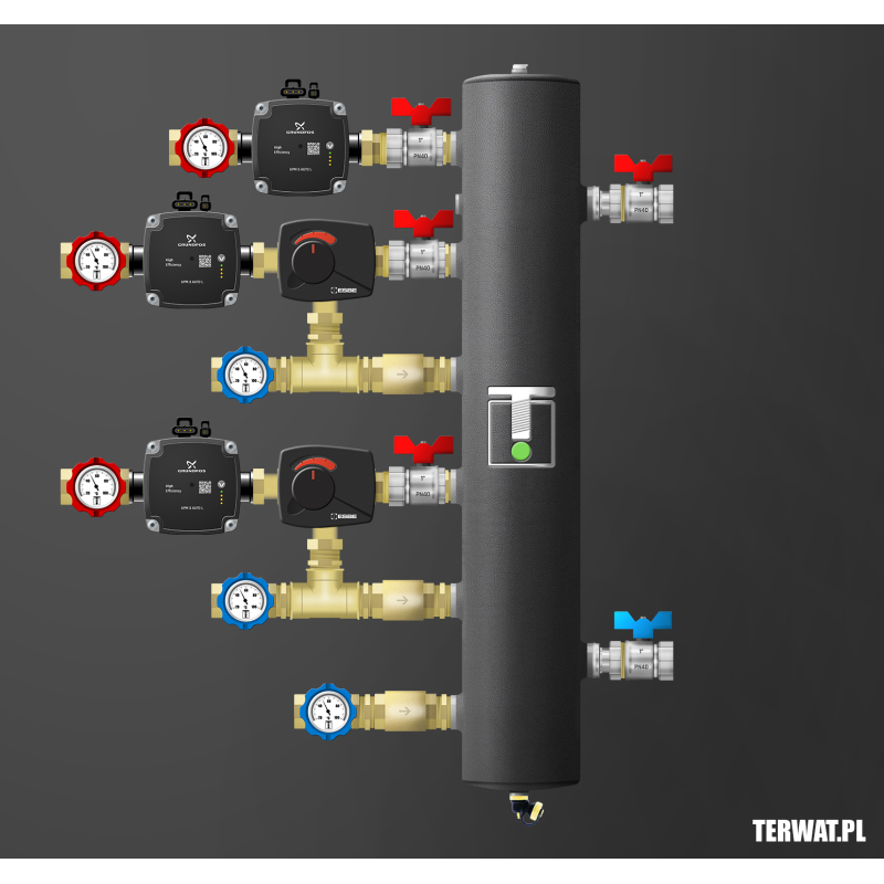 Sprzęgło hydrauliczne z grupami pompowymi - ZMSS02