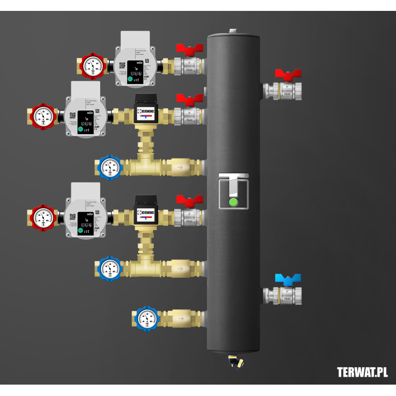 Sprzęgło hydrauliczne z grupami pompowymi - ZMST02