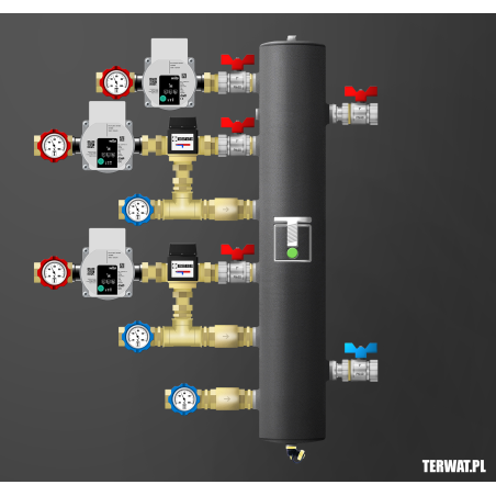 Sprzęgło hydrauliczne z grupami pompowymi - ZMST02