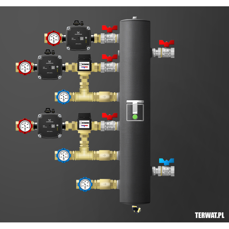 Sprzęgło hydrauliczne z grupami pompowymi - ZMST02
